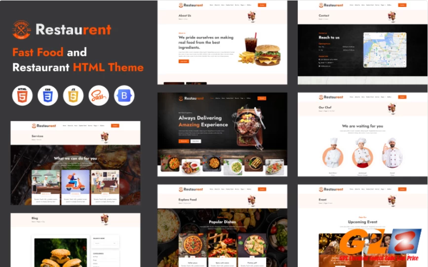 Restaurant – Restaura for Restaurant, Food & Cafe HTML template Website Template