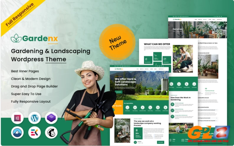 Gardenx – Multipurpose Gardening & Landscaping WordPress Theme