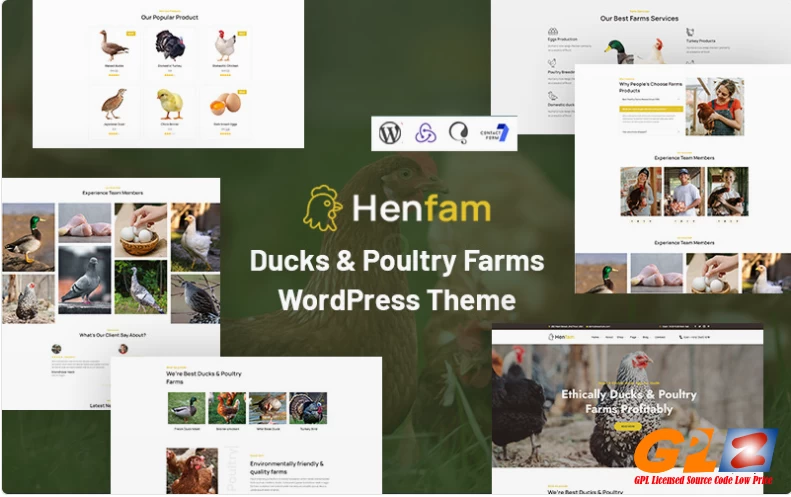 Henfam – Ducks & Poultry Farms WordPress Theme