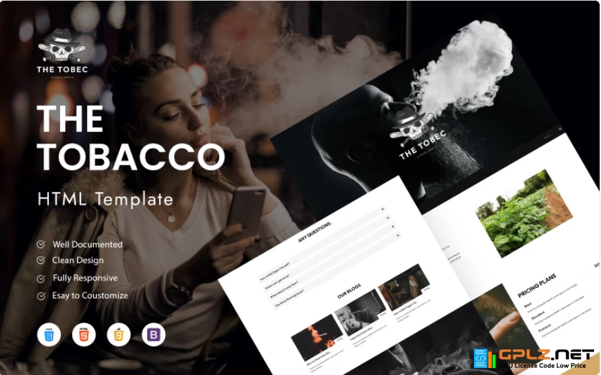 The Tobec – Cigars And Tobacco HTML Template Website Template