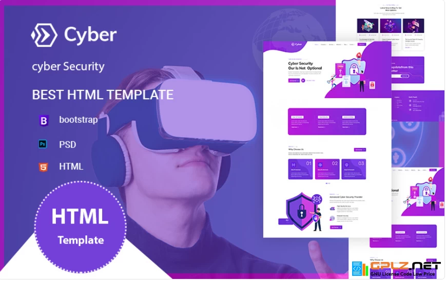 Cyber Security Service HTML5 Template Website Template