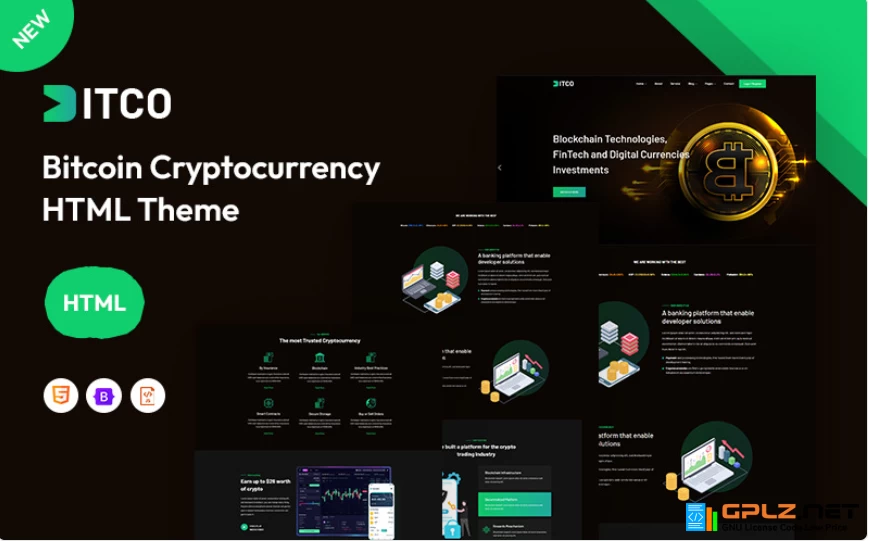 Bitco – Bitcoin & ICO Cryptocurrency Website Template