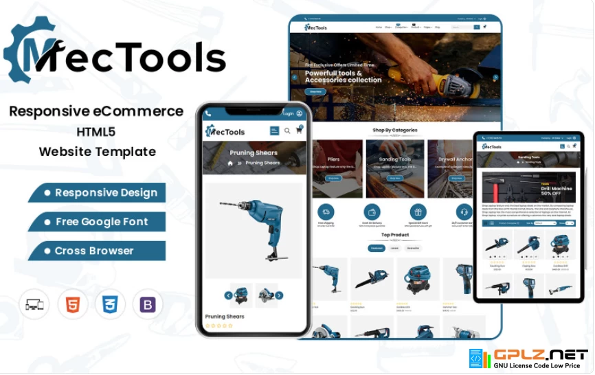 MecTools – The Ultimate Mechanical Tools HTML Web Template Website Template