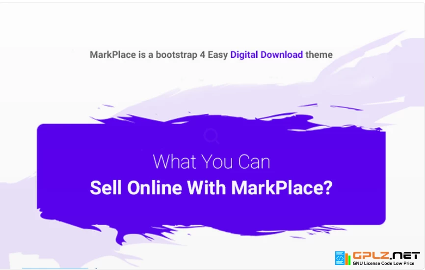 MarkPlace – Bootstrap 4 Digital Marketplace Website Template