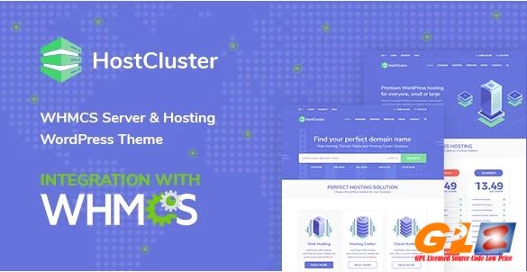 HostCluster – WHMCS Server & Hosting WordPress Theme