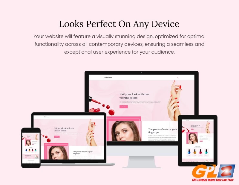 ColorCraze – Nail salon and Beauty Care Elementor Landing page Elementor Kit