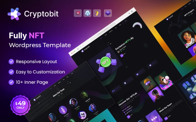 Cryptobit – NFT Marketplace WordPress Theme