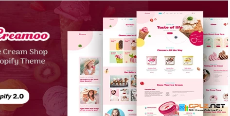 Creamoo – Ice Cream & Cake Shop Shopify Theme