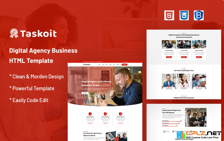 Taskoit – Digital Agency Business Website Template