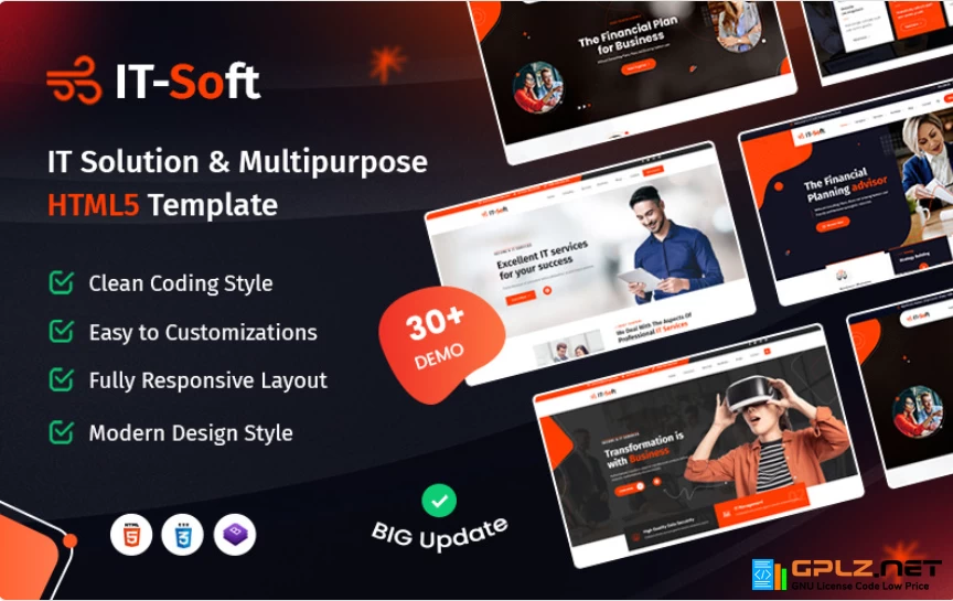 IT-Soft – IT Solutions and Multi-Purpose HTML5 Website Template