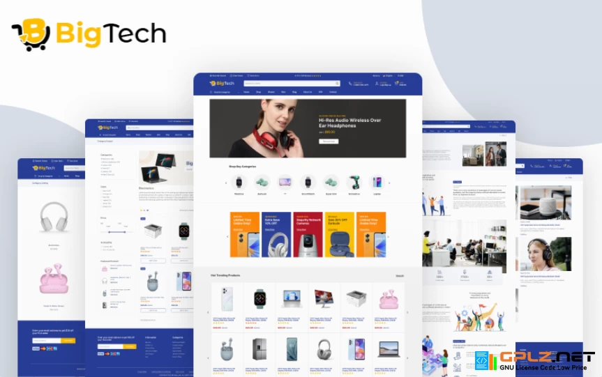 BigTech – Electronics eCommerce HTML Template Website Template