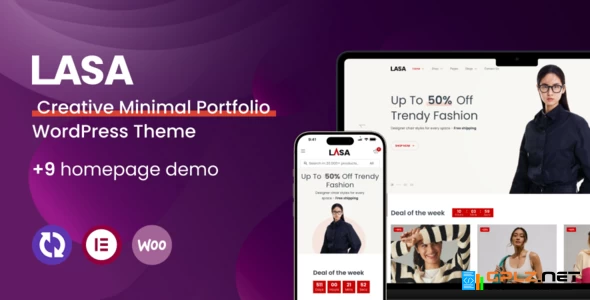 Lasa - Creative Minimal WooCommerce WordPress Theme