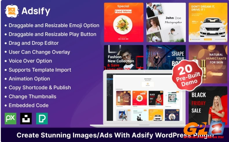 Adsify Image Editor WordPress Plugin