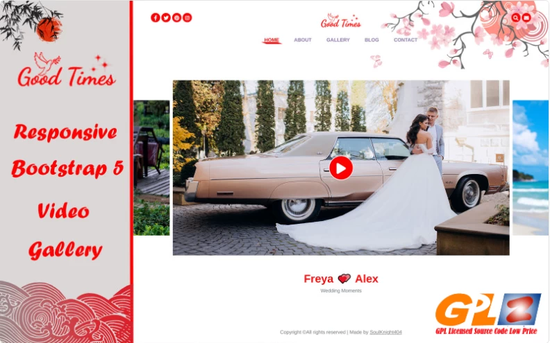 Good Times – Video Gallery HTML Bootstrap 5 Website Template