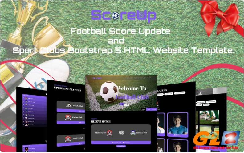 Scoreup – Football Score Update and Sport Clubs Bootstrap 5 HTML Website Template