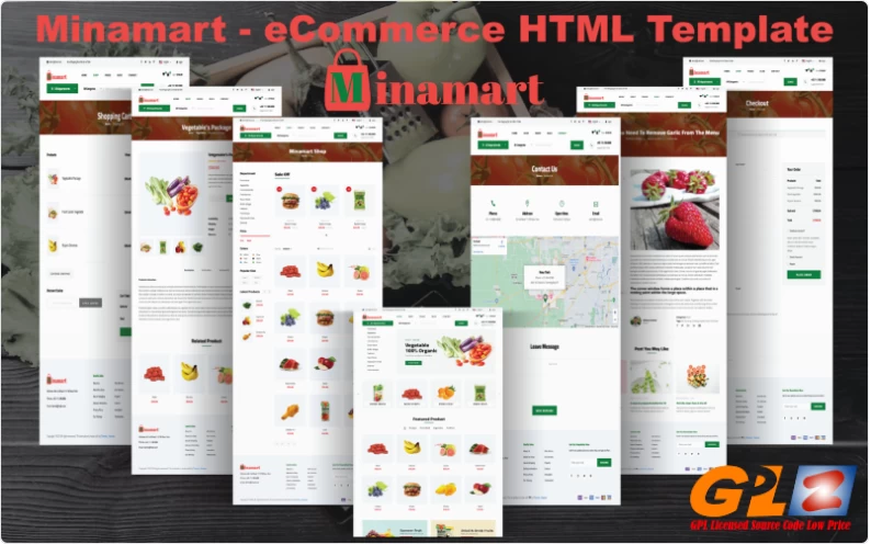 Minamart – eCommerce HTML Template Website Template