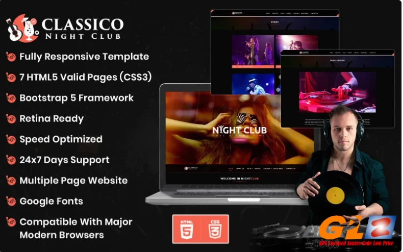 Classico Night Club HTML Template Website Template