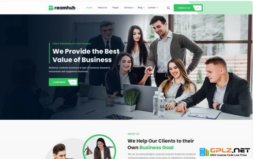 Dreamhub – Corporate Company Agency HTML5 Template Website Template