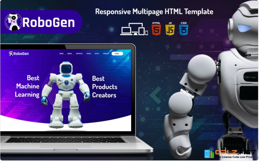 RoboGen HTML Multipurpose Website Template