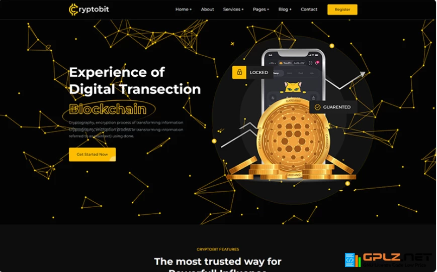 Cryptobit Crypto & Blockchain HTML5 Template Website Template