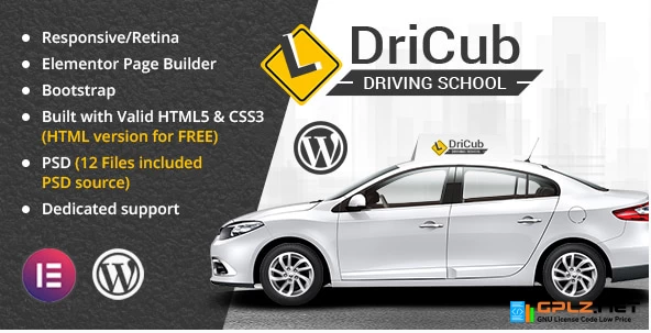 DriCub – Driving School WordPress Theme