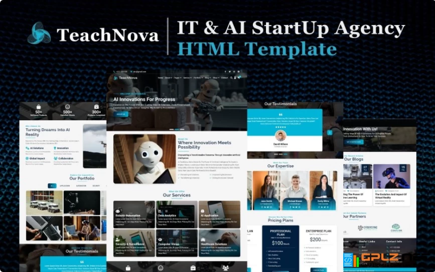 TechNova – AI and IT Startup Agency HTML5 Website Template