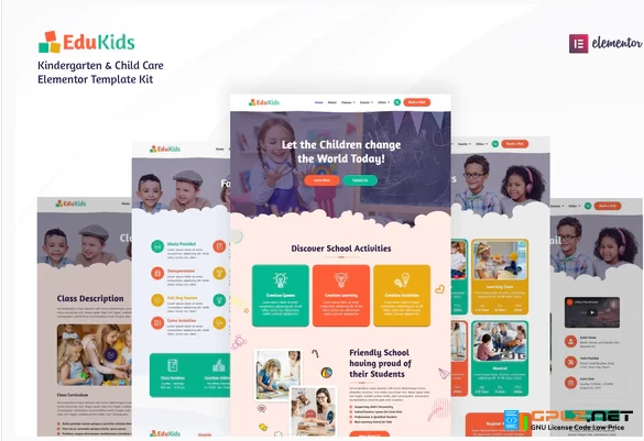 Edukids – Kindergarten & Child Care Elementor Template Kit