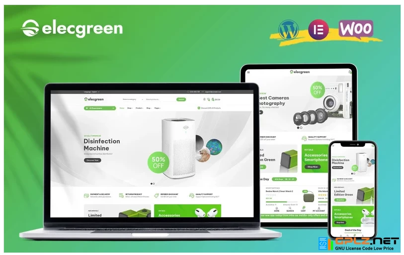 Elecgreen – Electronic Multipurpose WooCommerce Theme