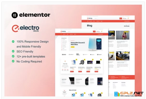 ElectroDeals – Woocommerce Electronic Store Elementor Template Kit