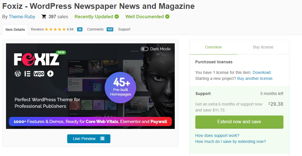 Foxiz - WordPress Newspaper News and Magazine