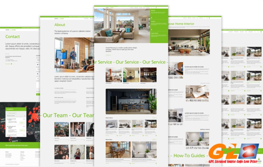 Inward Planner – Interior Designing Company Website Template