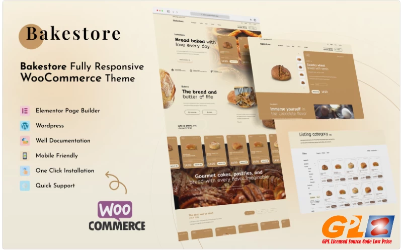 Bake Store – Food Bakery Woocomerce WordPress Theme WooCommerce Theme